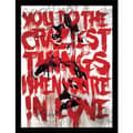 Miniatyrbilde 1 av 2: Batman Harley Quinn Love Framed Poster