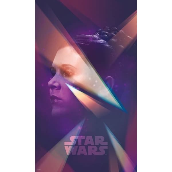 Gigantisk affisch - Star Wars - Prinsessan Leia - H 200 x B 120 cm - Non-woven - Väggdekoration
