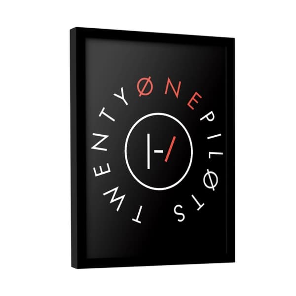 Twenty One Pilots Blurry Face Logo Framed Poster