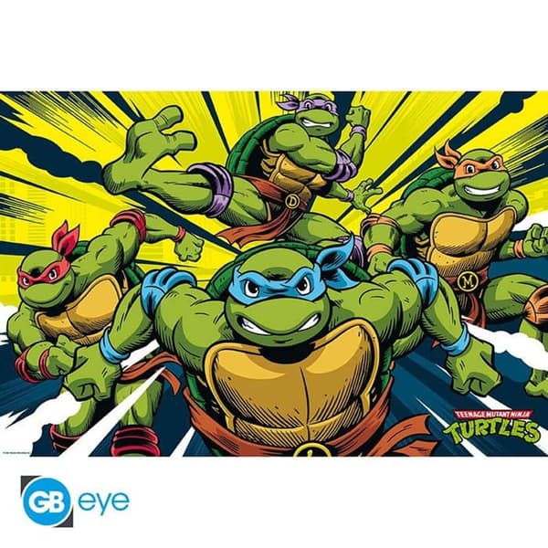 Affisch - Abystyle-affisch - GBYDCO115 - GBEye - NINJA TURTLES Affisch Turtles in action (91,5x61)