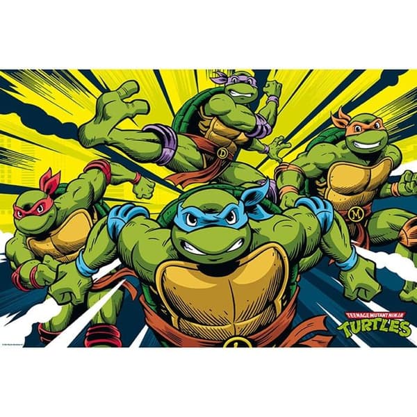 Affisch - Abystyle-affisch - GBYDCO115 - GBEye - NINJA TURTLES Affisch Turtles in action (91,5x61)
