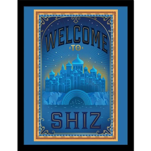 Wicked Shiz Framed Poster Blue 40cm x 30cm