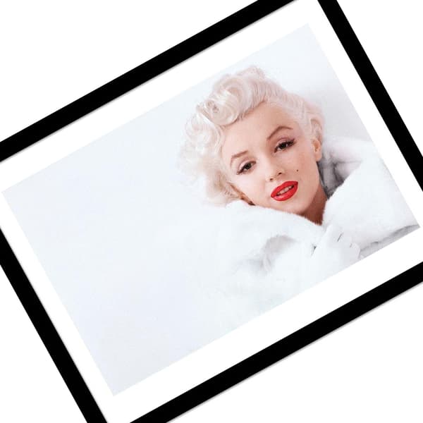 Marilyn Monroe White Framed Print