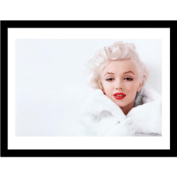 Marilyn Monroe White Framed Print Multicoloured One Size