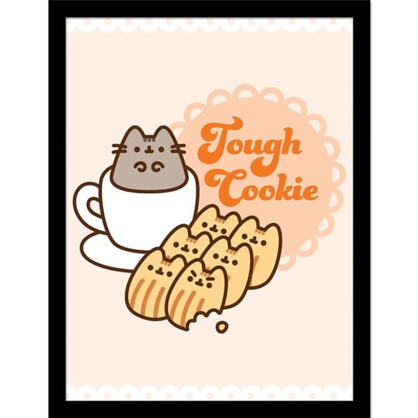 Pusheen Tough Cookie Framed Poster Multicoloured 40cm x 30cm