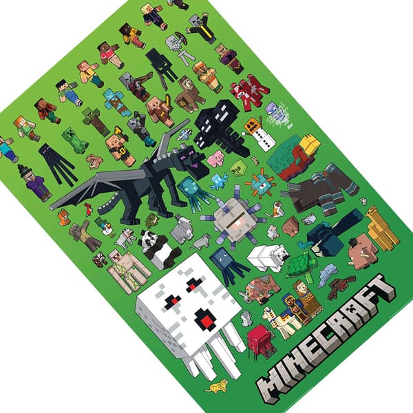 Minecraft Character Montage Poster