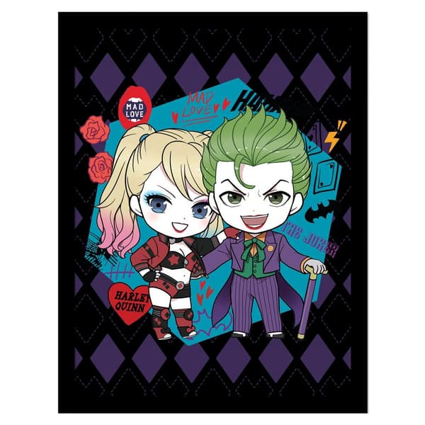 Batman Mad Love Framed Print Multicoloured 30cm x 40cm