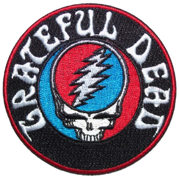 Grateful Dead Woven Patch: Steal Your Face Logo v2 (Standard)