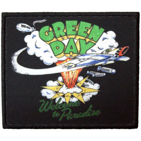 Green Day Printed Patch: Welcome To Paradise (Standard)