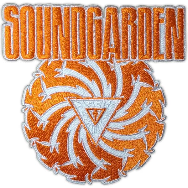 Soundgarden Woven Patch: Badmotorfinger Orange on White (Standard)
