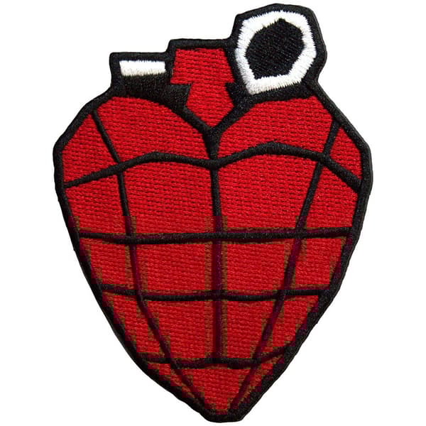 Green Day Woven Patch: Grenade (Standard)