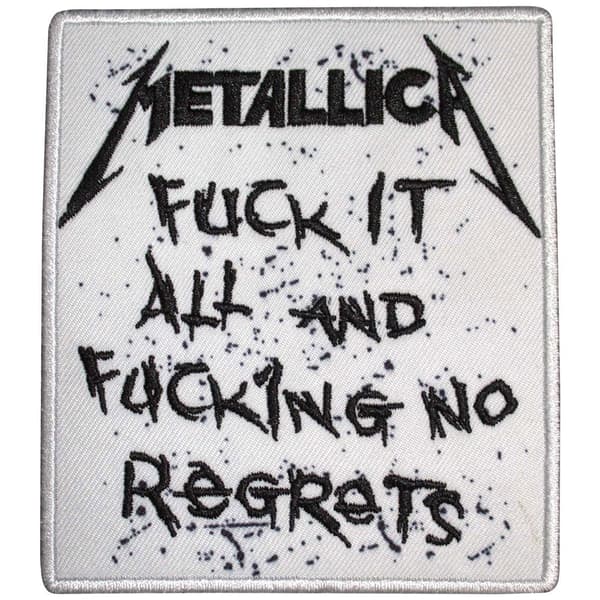 Metallica Woven Patch: No Regrets (Standard)