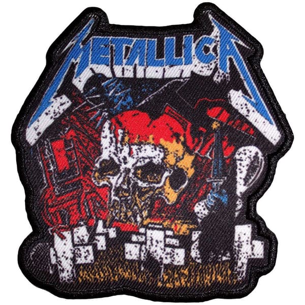 Metallica Printed Patch: Master Of Puppets Skull (Standard)