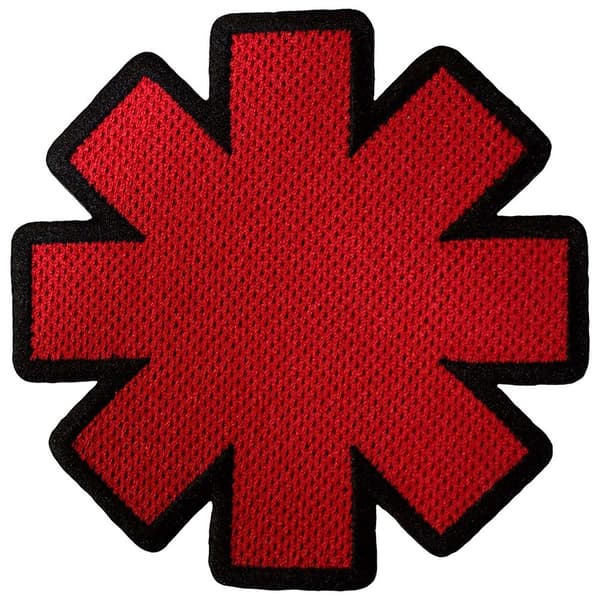 Red Hot Chili Peppers Woven Patch: Asterisk Cut-Out (Standard)