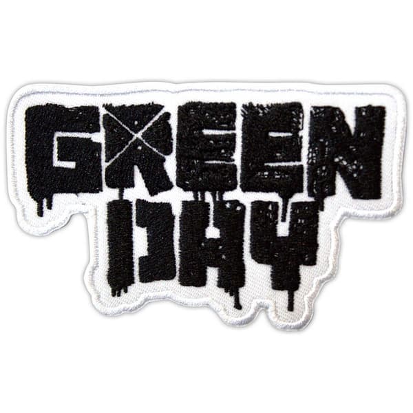 Green Day Woven Patch: 21st Century Breakdown B&W Logo (Standard)