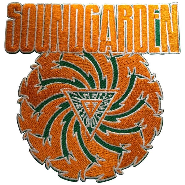 Soundgarden Woven Patch: Badmotorfinger Orange on Green (Standard)