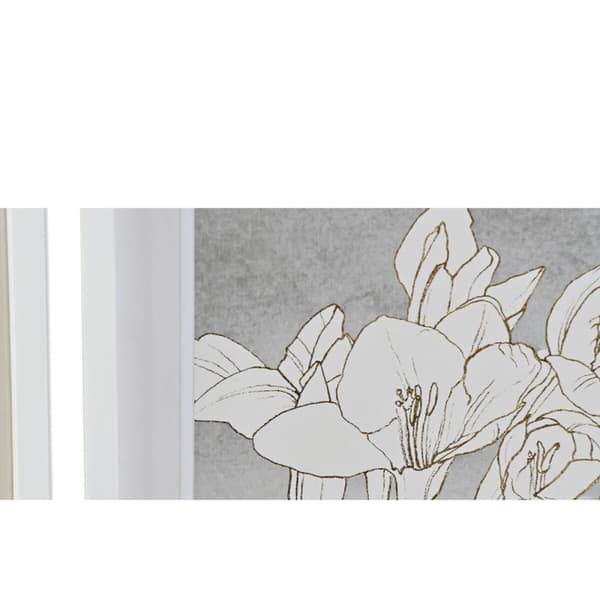 Maleri DKD Home Decor 55 x 2,5 x 70 cm Cvetlice Romantisk (4 Dele)