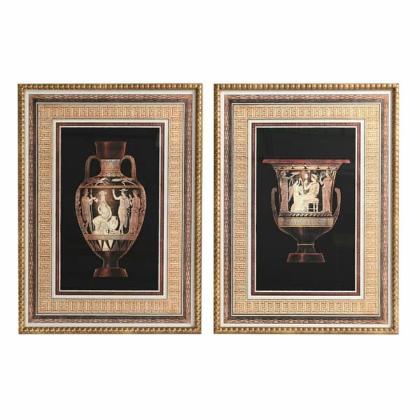 Maleri DKD Home Decor 53 x 3 x 73 cm Vase Neoklassisk (2 enheder)