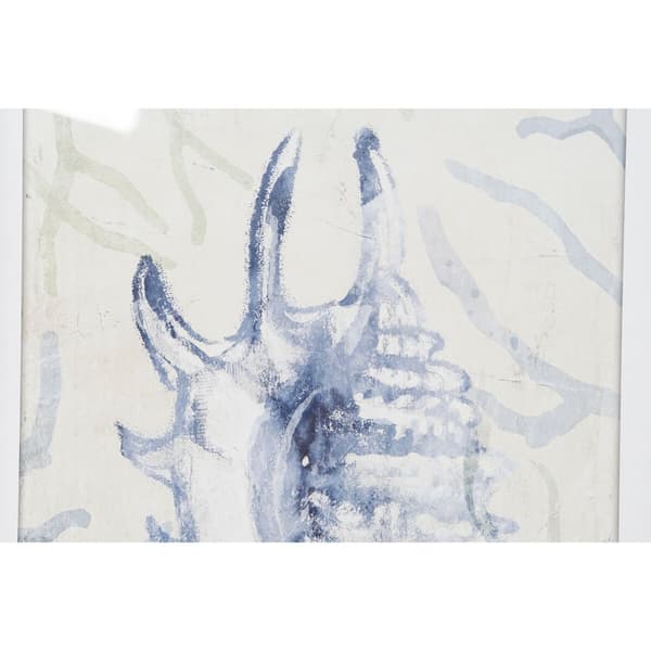 Tavla Home ESPRIT Medelhavs Snigel 45 x 2,5 x 60 cm (4 antal)
