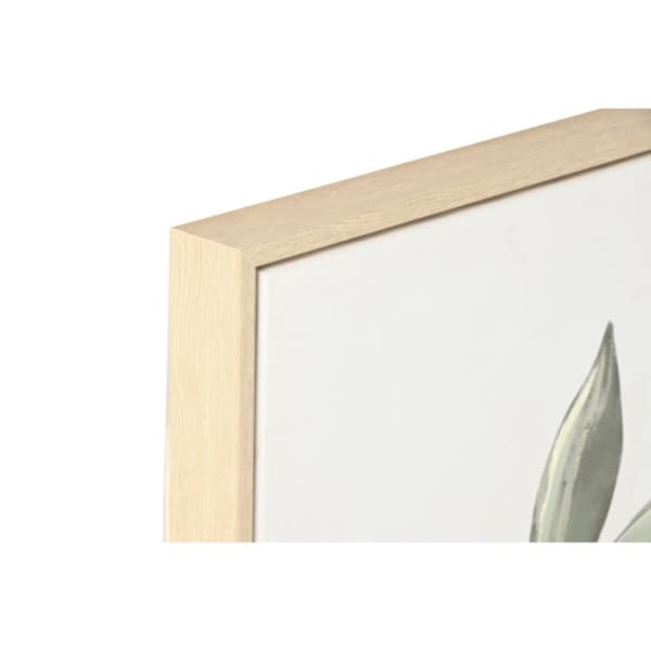 Maleri Home ESPRIT Gul Beige Cottage 80 x 4 x 80 cm (2 enheder)