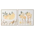 Miniatyrbillede 1 af 4: Maleri Home ESPRIT Gul Beige Cottage 80 x 4 x 80 cm (2 enheder)
