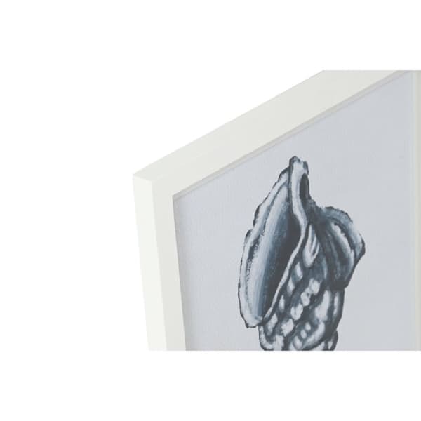 Maalaus Home ESPRIT Sininen Valkoinen Välimeren 35 x 2 x 35 cm (4 osaa)