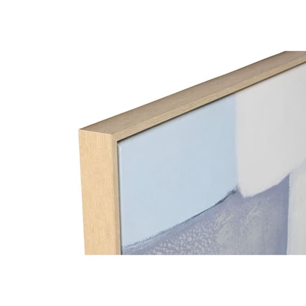 Maalaus Home ESPRIT Sininen Abstrakti Kaupunki 100 x 4 x 140 cm (2 osaa)