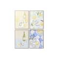 Pikkukuva 1 / 6: Maalaus Home ESPRIT Keltainen Sininen Välimeren 60 x 4 x 80 cm (4 osaa)