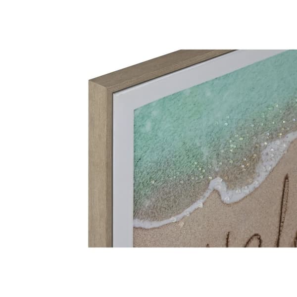 Maleri Home ESPRIT Strand Middelhavet 72,5 x 3 x 52,5 cm (2 enheder)