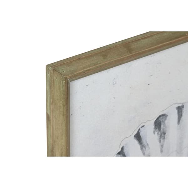 Maleri Home ESPRIT Grå Natur 50 x 2,5 x 60 cm (4 enheder)
