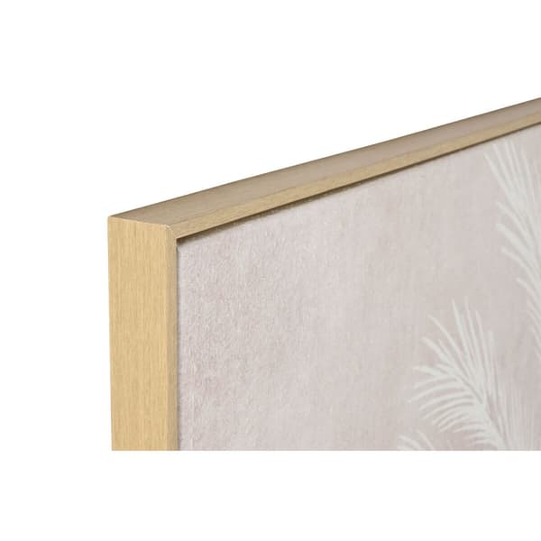 Maleri Home ESPRIT Hvid Beige Palmer Tropisk 100 x 4 x 140 cm (2 enheder)