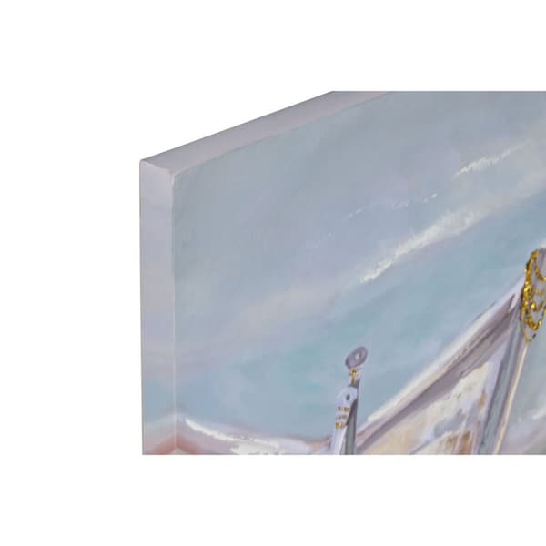 Maleri Home ESPRIT Fugle Middelhavet 80 x 3 x 80 cm (2 enheder)