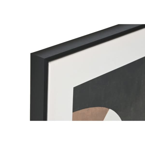 Maleri Home ESPRIT Brun Sort Grøn Abstrakt Urban 80 x 4 x 80 cm (2 enheder)