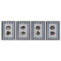 Miniatyrbild 1 av 4: Tavla Home ESPRIT Blå Fisk 40 X 2,5 X 55 cm (4 antal)