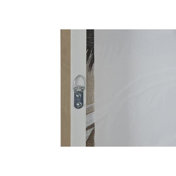Tavla Home ESPRIT Brun Beige Gyllene polystyren Kanvas Palmer Tropiskt (2 antal)