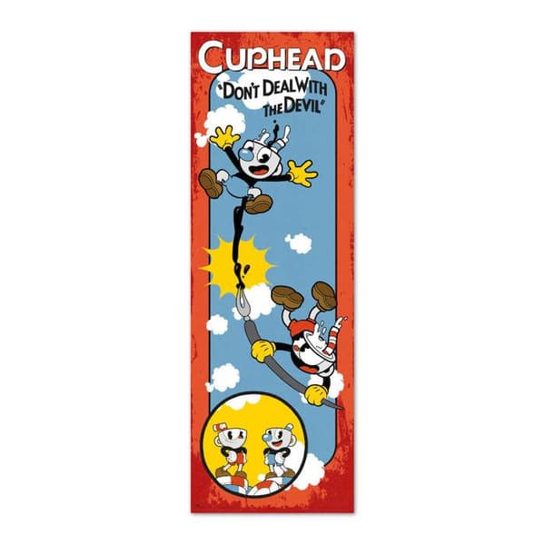 Affisch för dörr Cuphead