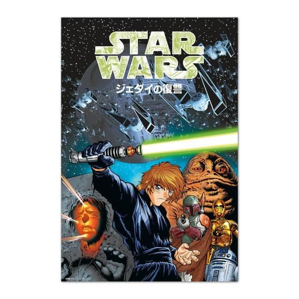 Affisch Star Wars Återkomsten av Jedi Manga