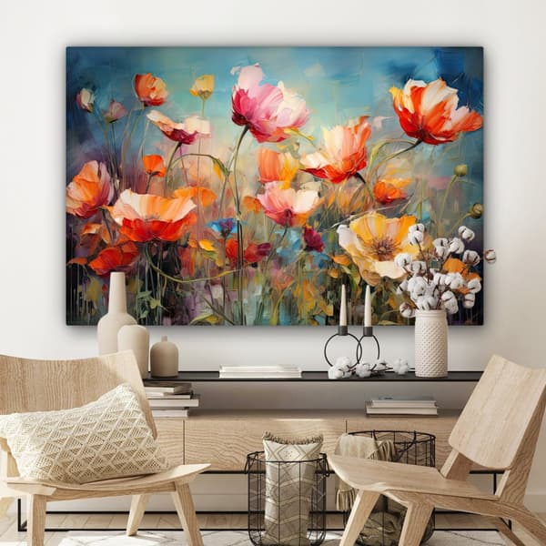 MuchoWow Högupplöst Foto på Canvas -Väggdekoration - Målning Print - Enkelt Upphängningssystem