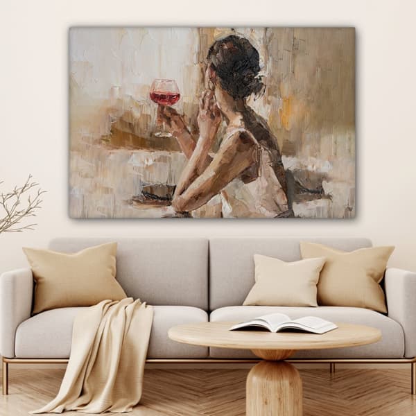 MuchoWow Högupplöst Foto på Canvas -Väggdekoration - Målning Print - Enkelt Upphängningssystem