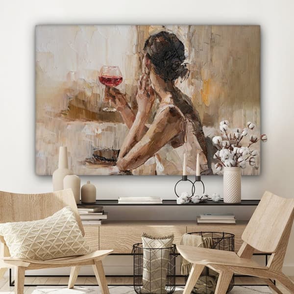 MuchoWow Högupplöst Foto på Canvas -Väggdekoration - Målning Print - Enkelt Upphängningssystem