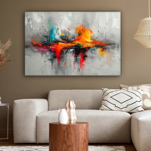 MuchoWow Högupplöst Foto på Canvas -Väggdekoration - Målning Print - Enkelt Upphängningssystem