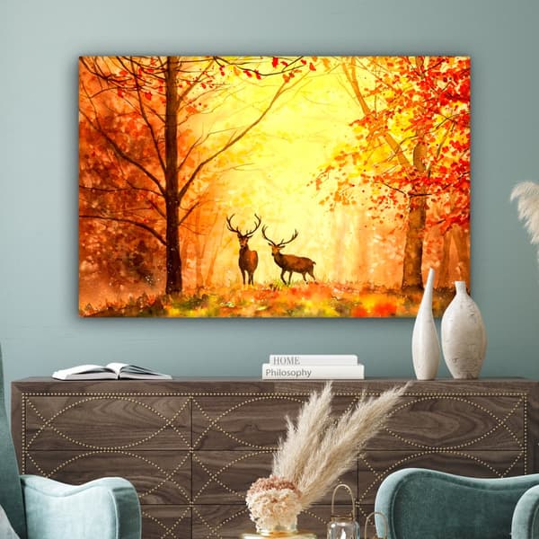 MuchoWow Högupplöst Foto på Canvas -Väggdekoration - Målning Print - Enkelt Upphängningssystem