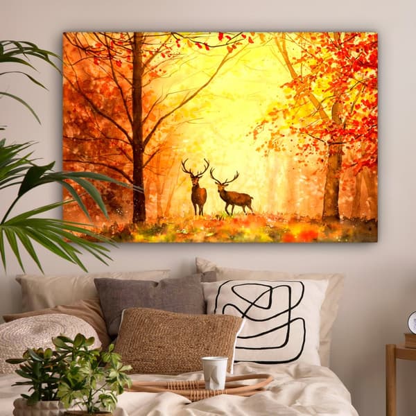 MuchoWow Högupplöst Foto på Canvas -Väggdekoration - Målning Print - Enkelt Upphängningssystem