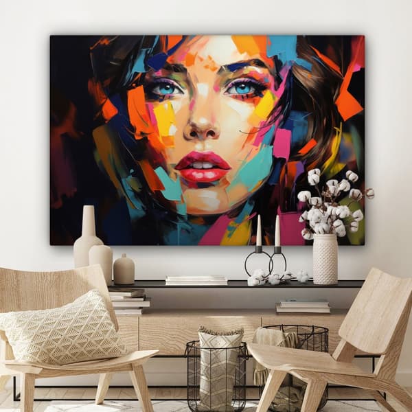 MuchoWow Högupplöst Foto på Canvas -Väggdekoration - Målning Print - Enkelt Upphängningssystem