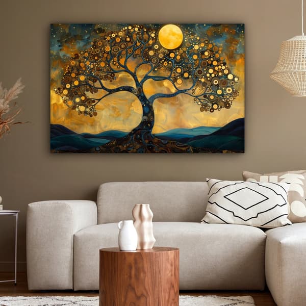 MuchoWow Högupplöst Foto på Canvas -Väggdekoration - Målning Print - Enkelt Upphängningssystem