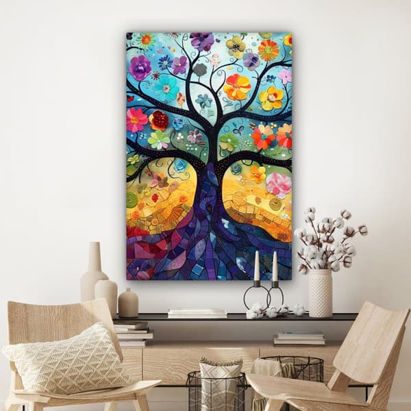 MuchoWow Högupplöst Foto på Canvas -Väggdekoration - Målning Print - Enkelt Upphängningssystem