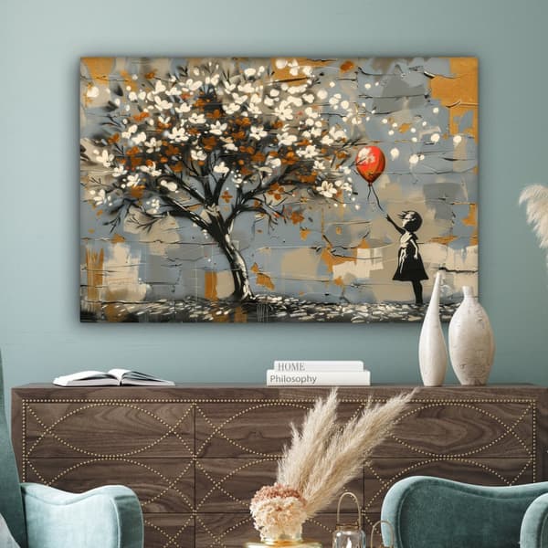 MuchoWow Högupplöst Foto på Canvas -Väggdekoration - Målning Print - Enkelt Upphängningssystem