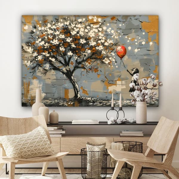 MuchoWow Högupplöst Foto på Canvas -Väggdekoration - Målning Print - Enkelt Upphängningssystem