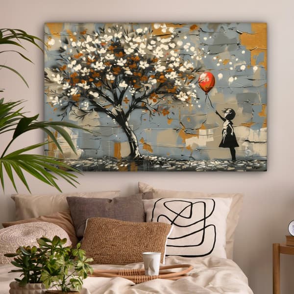 MuchoWow Högupplöst Foto på Canvas -Väggdekoration - Målning Print - Enkelt Upphängningssystem