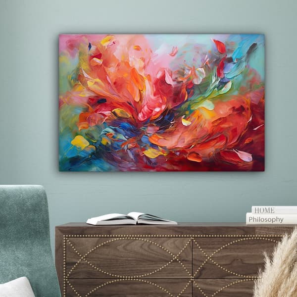 MuchoWow Högupplöst Foto på Canvas - Väggdekoration - Målning Print - Enkelt Upphängningssystem